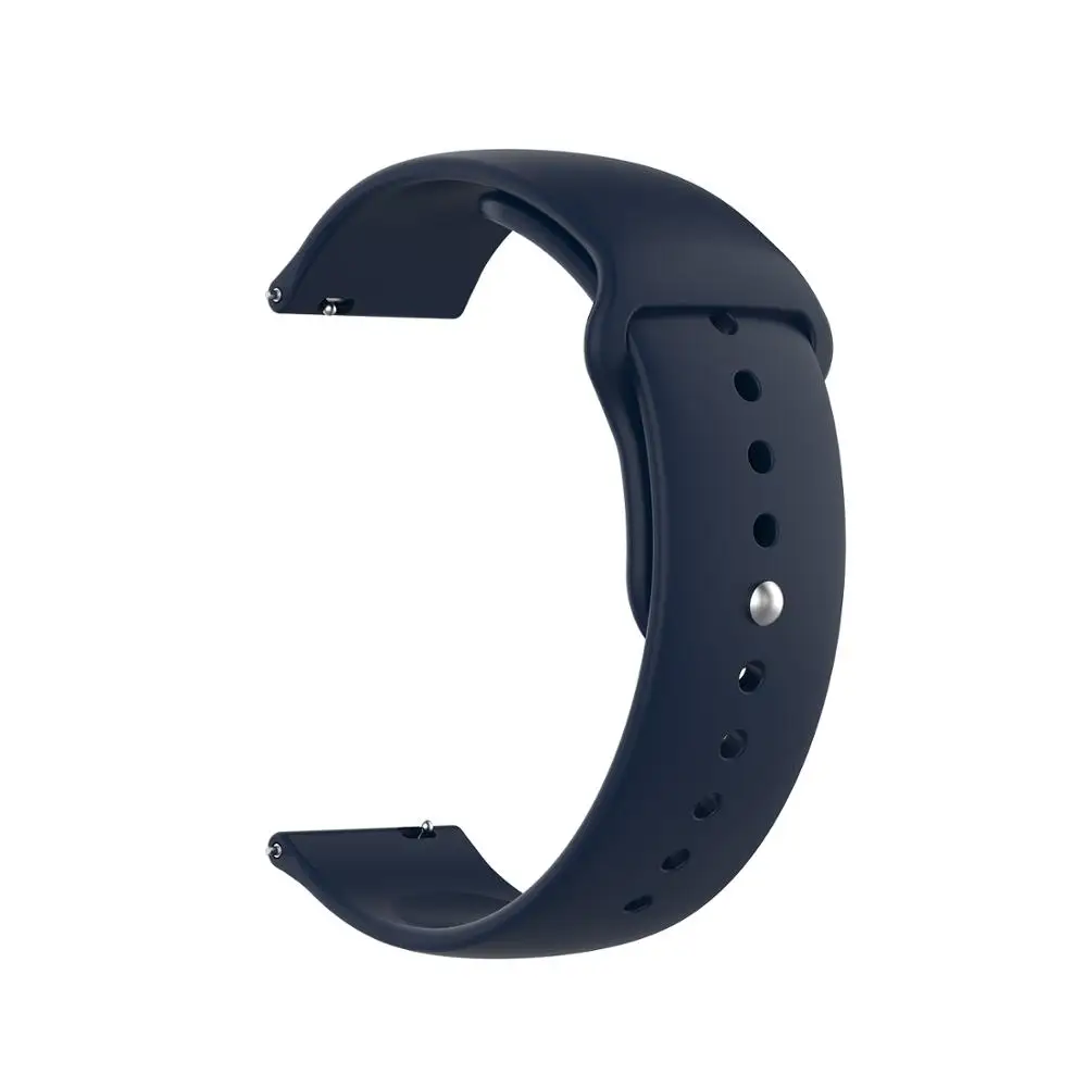 Темно-синий Браслет для Huami Amazfit Stratos 3& Stratos 2& Stratos Смарт-часы для Xiaomi Amazfit GTR GTS BIP Браслет спортивный ремешок - Цвет: Темно-синий
