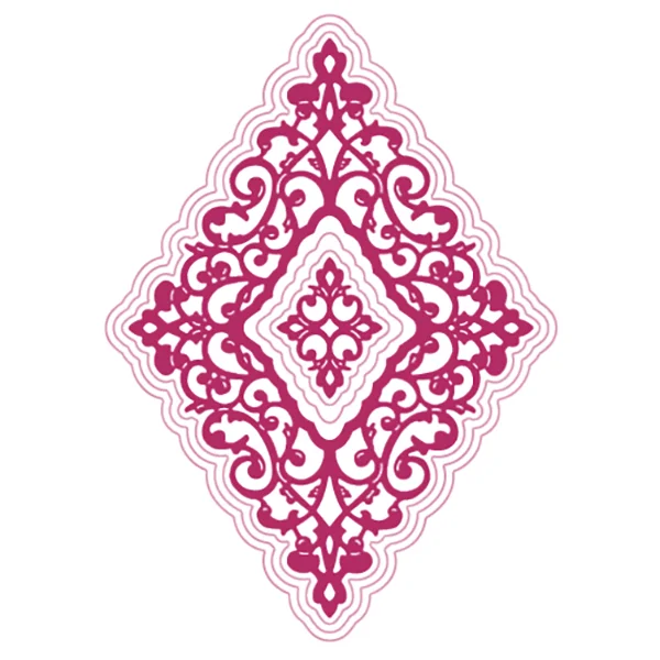 

Petite Diamond Frame Metal Cutting Dies 2021 New Templates DIY Scrapbooking Paper Making Crafts Cuts
