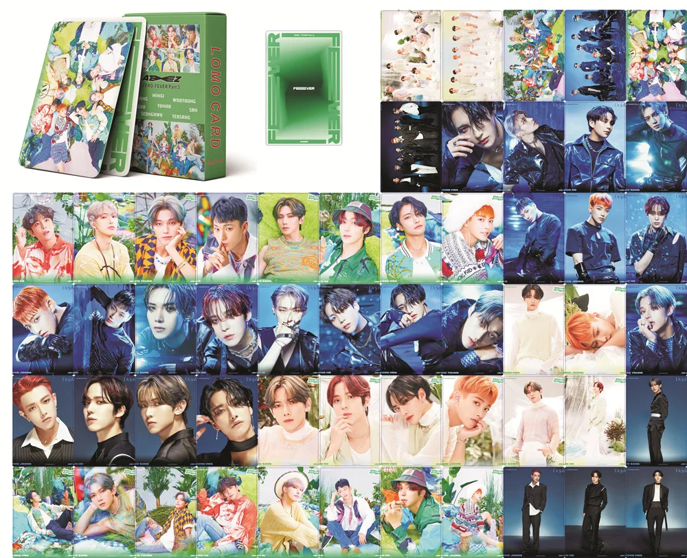

55 шт./компл. K-pop ATEEZ Lomo Cards Высокое качество HD Фотокарточка новый альбом карточка Zero:fever часть 3 для коллекции фанатов kpop ATEEZ