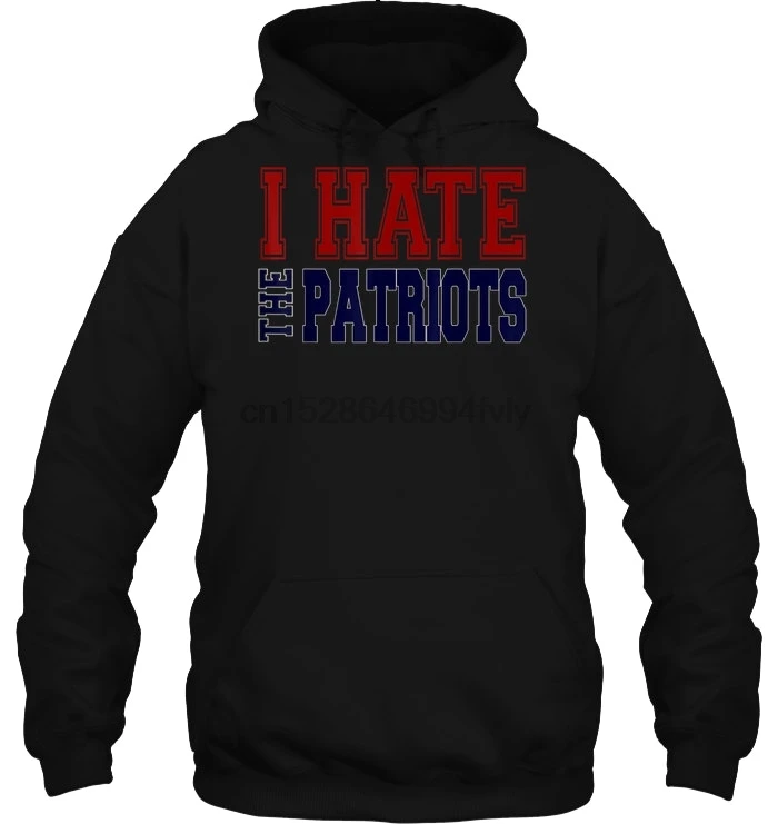 Мужская толстовка с капюшоном I Hate The Patriots женская уличная одежда|Мужские