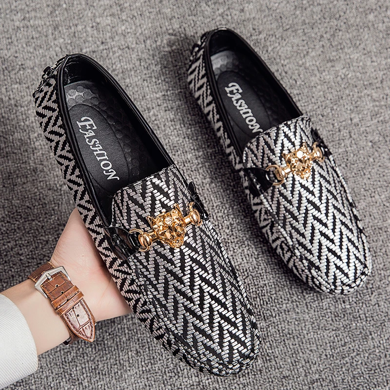 Размера плюс для мужчин Лоферы светильник водонепроницаемые мокасины Кожаная