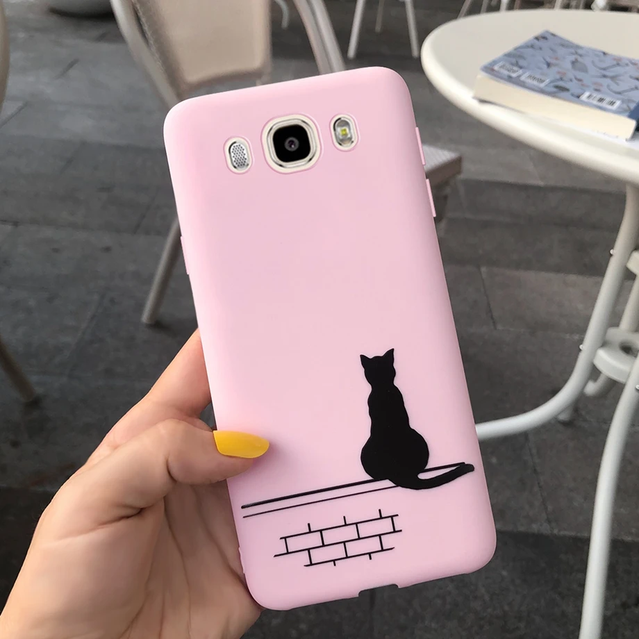 Чехол для Samsung J7 2016 силиконовый мягкий окрашенный чехол Galaxy J710 J710FN J710F J710M J710Y