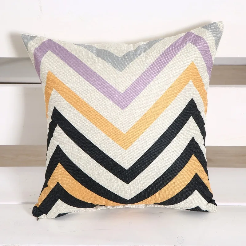 Хлопковый чехол для подушки из полиэстера наволочки с рисунком без сердечника