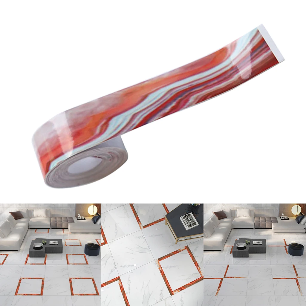 Домашний декор 5 м * 2 см зазор водонепроницаемая фольга лента золотой серебряный