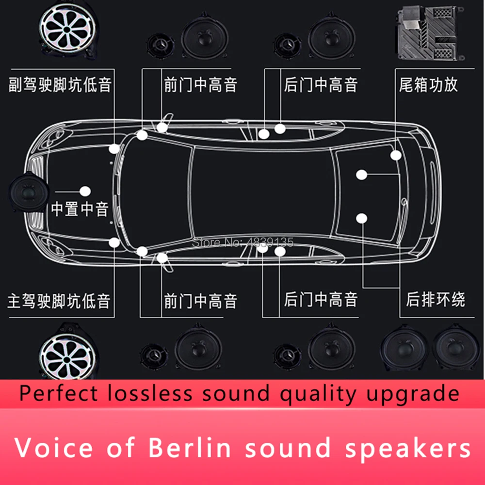 Подходит для Mercedes Benz новый C Class E S GLC оригинальный маленький Берлинский усилитель