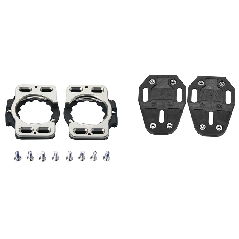 

Быстросъемные клипсы для дорожного велосипеда 2 шт., защитная крышка, самоблокирующийся клипса для педали велосипеда с 2 клипсами с 3 отверст...