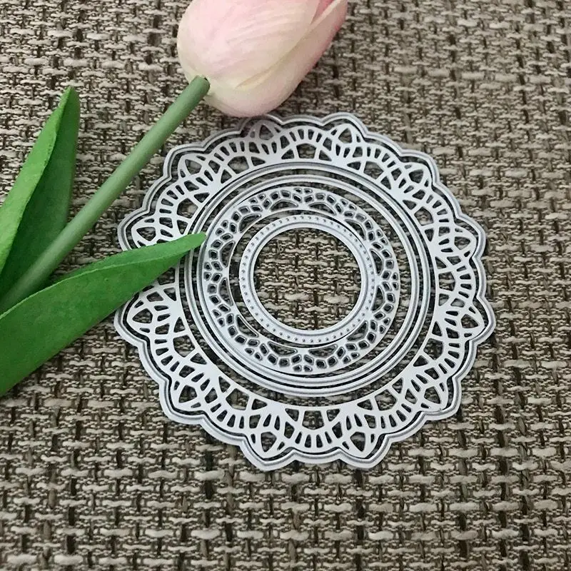 L-Sunday Crafts Die Cuts Lace Border Metal Cutting Dies Stencils ScrapbookIing Paper Card Making Craft Deocr DIY | Дом и сад