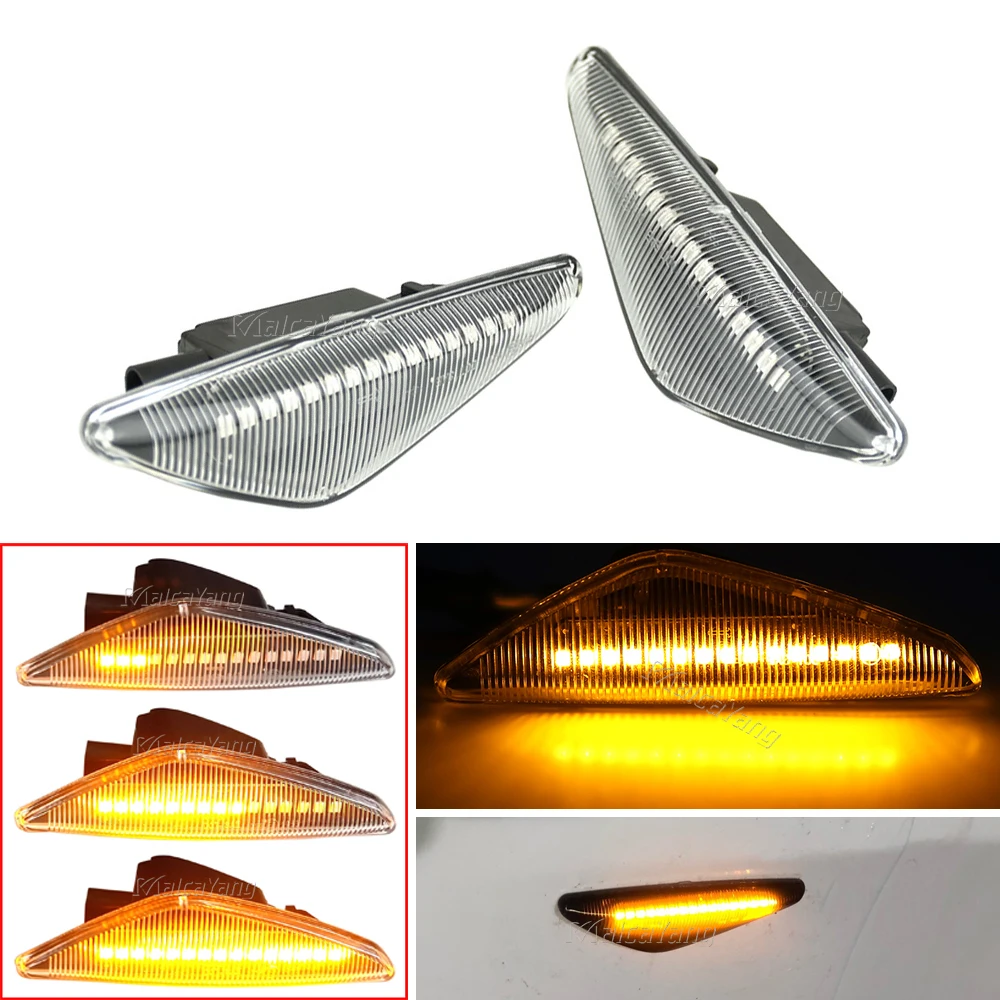 

Dynamic Flowing LED Side Marker Turn Signal Light For BMW X5 E70 X6 E71 E72 X3 F25 Sequential Lamp Blinker