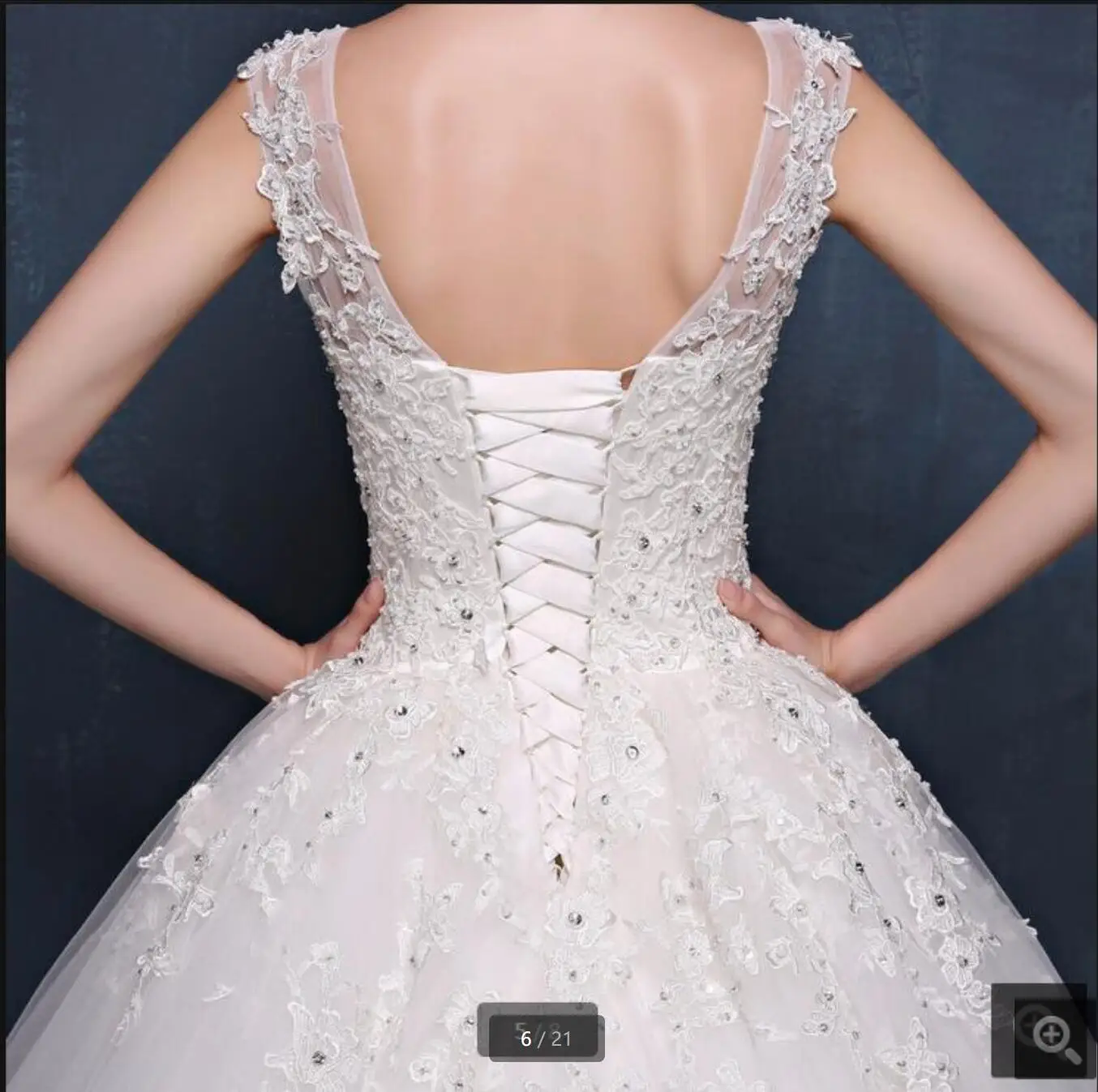 

2021 Vestido De Noiva white tulle ball gown wedding dress beaded cap sleeve lace appliques sheer back sexy bride dress hot sale