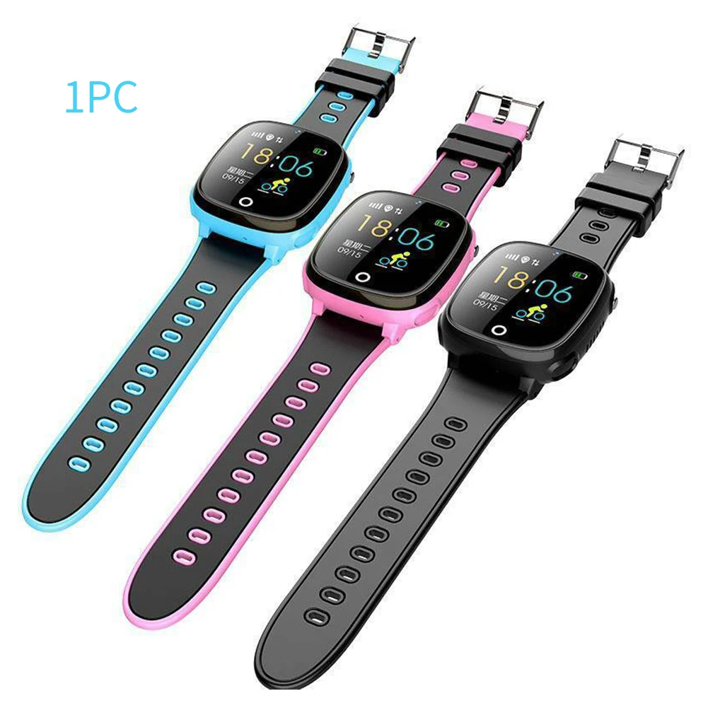 kids bluetooth voice chat wearable devices pedometer children waterproof family smartwatch lcd safe phone call position location free global shipping