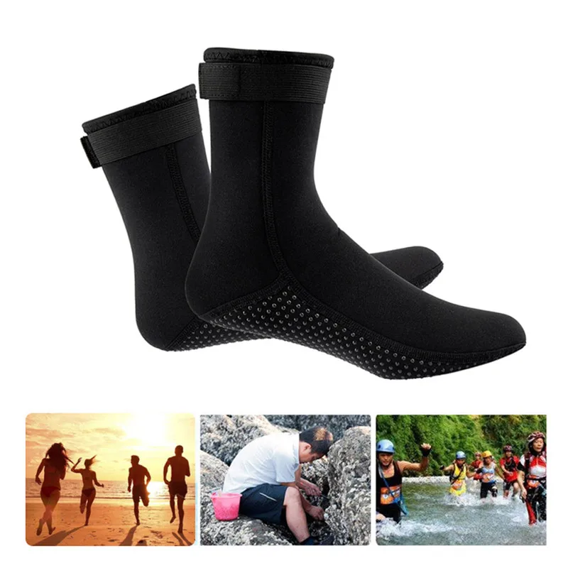 

Wonderful! 3MM Thick Snorkeling Shoes Scuba Diving Socks Beach Boots Wetsuit Anti Scratch Non-slip Warmer Swimming Seaside