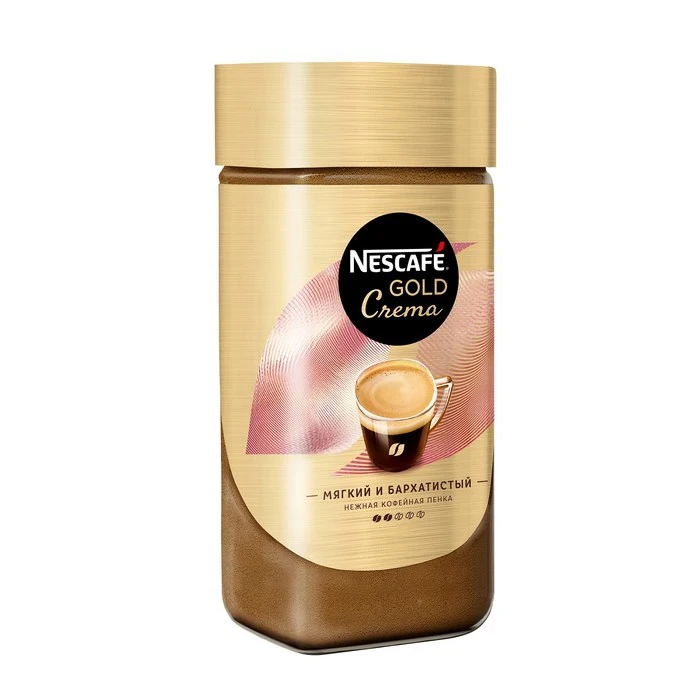 Nescafe Gold Crema coffee instant 95 g 4730881 Instant Coffee Food | Продукты