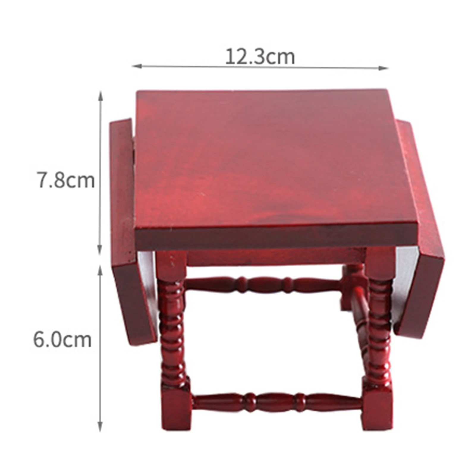 

Birch Folding Table Chair Model Accessories Decor Craft for 1/12 Doll House Toys For Girls Birthday Christmas New Year Gift