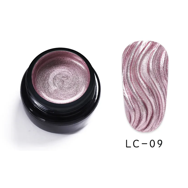 LC-09 LILYCUTE косметика парфюмерия диспенсер 5 мл металлик Цвет лак для ногтей Гель-лак живопись цветы Рисунок Лаки цвета: золотистый, серебристый Зеркальный Блеск УФ-гель маникюрный лак - Цвет: LC-09