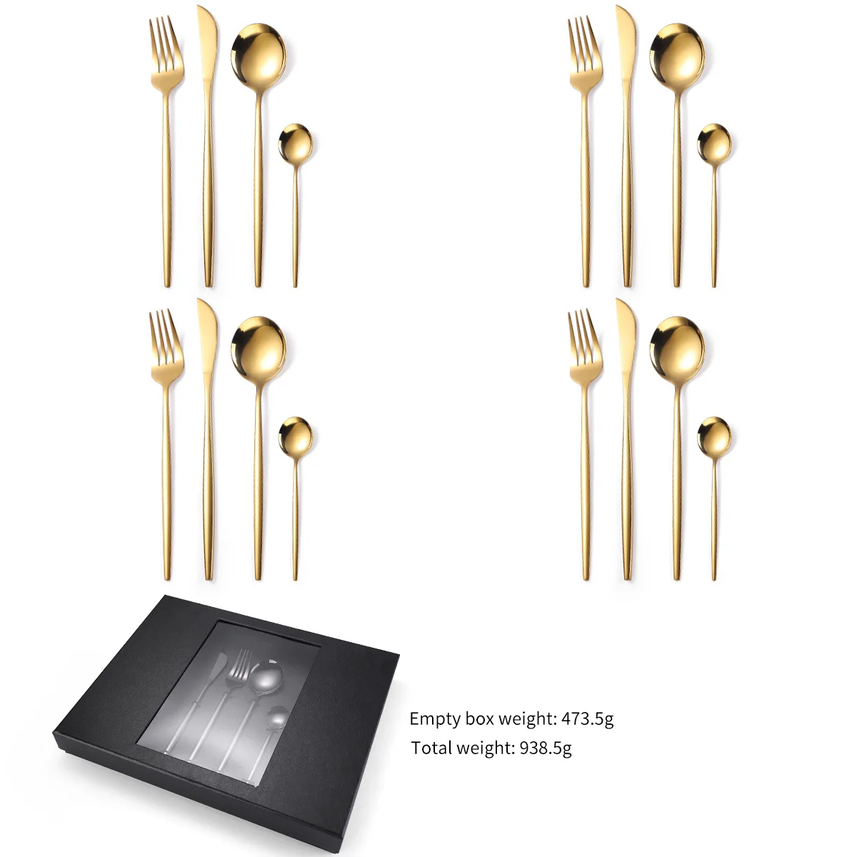 Набор из 16 предметов португальские ножи и вилки ложка Подарочная коробка набор