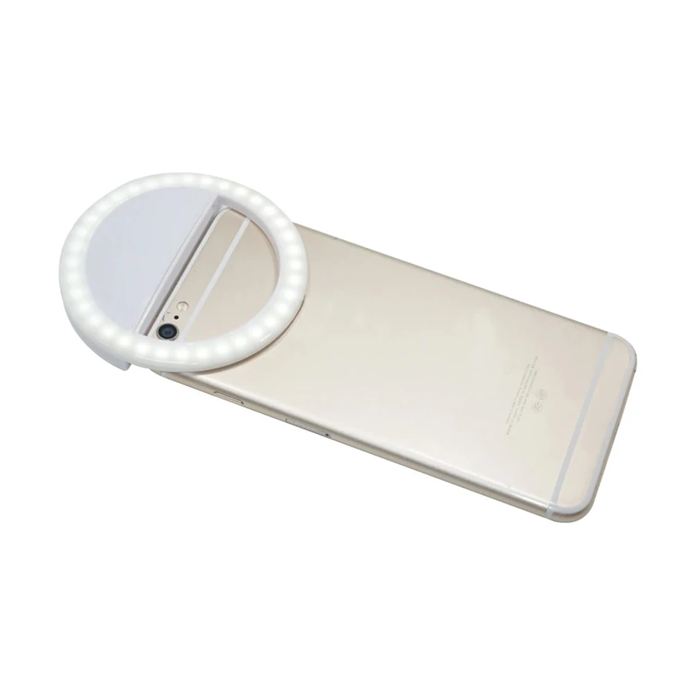 

1pc Enhancing Up Selfie Light Phone Flash Light Led Camera Clip-on Mobile Phone Selfie Ring Light Video Light for Party Xmas