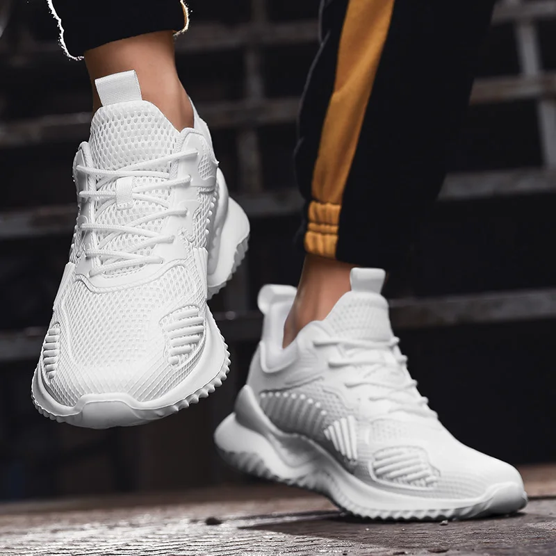 Мужская обувь для бега Нескользящие удобные кроссовки легкая дышащая