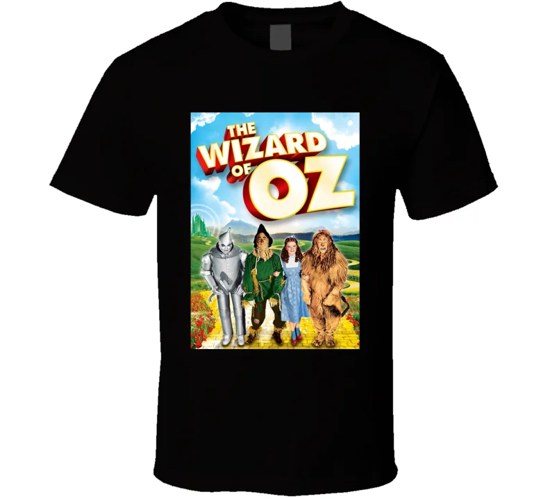 Новинка Волшебник страны Оз лучший ретро постер фильмов Мужская футболка размер