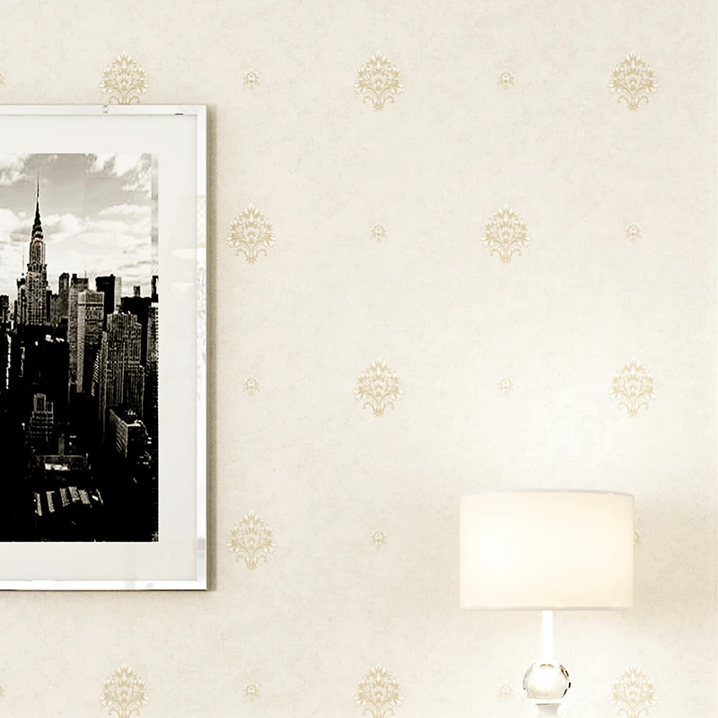 

Современные минималистичные пасторальные цветочные обои светильник-желтого и синего цветов в европейском стиле для спальни, гостиной, вод...