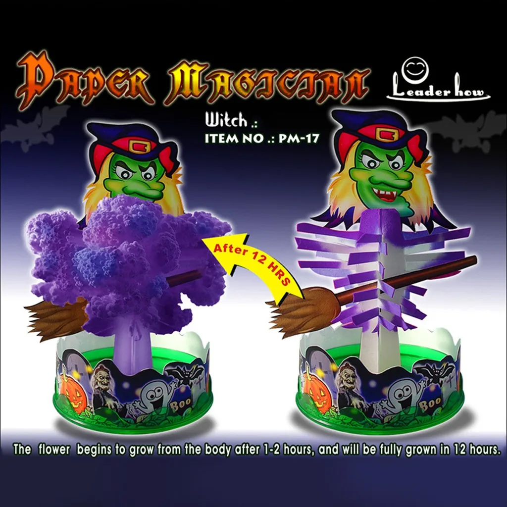 

Подарок на Хэллоуин, бумажное дерево, волшебное растущее дерево, игрушка, бумажное дерево, цветение, креативный Настольный декомпрессионны...