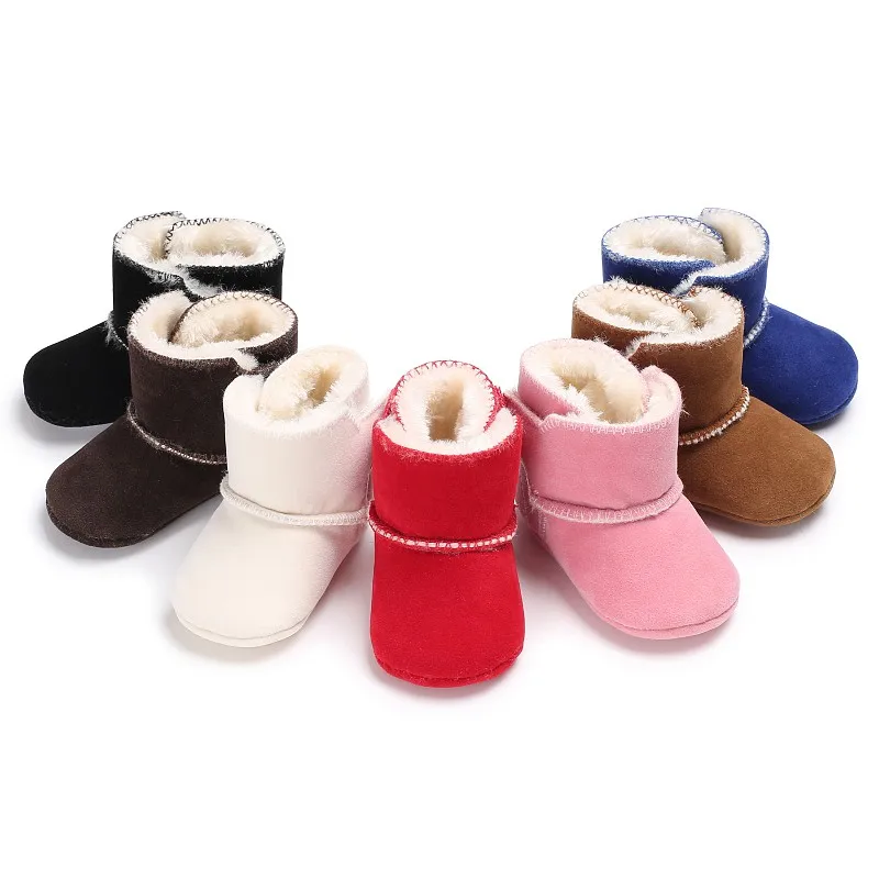 

Newborn Baby Boys Girls Boots Snow Boot Infant Toddler Shoes First Walker Winter keep Warm Booties Booty Crib Babe Soft Sole