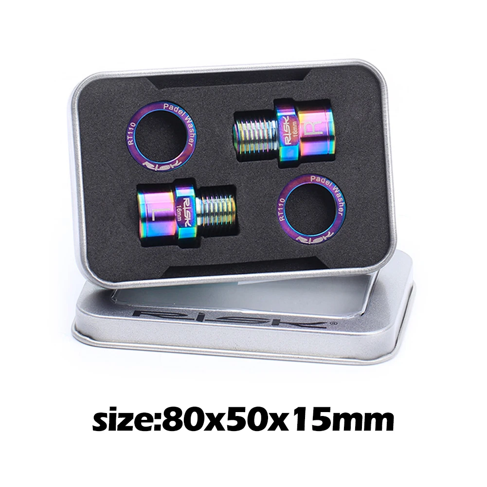 

MTB Bike Pedal Extenders Steel Titanium Bicycle Pedal Spacers Mountain Road Bike 16mm 20mm Pedal Adapters Spacers