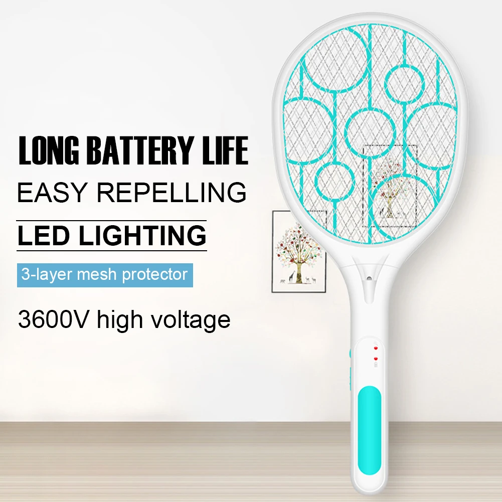 

Home Electric Bug Zapper Fly Swatter Mosquito Killer Rechargeable with LED Light Bug Zapper for Indoor Outdoor