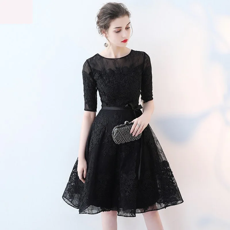 Простые элегантные Короткие вечерние платья 2018 торжественное вечернее платье