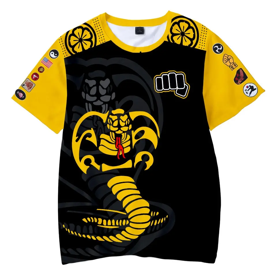 

Cobra Kai 3D Printed TV Series Men's Casual T-Shirts Harajuku Oversized Sweatshirt Unisex O-Neck Tees Cosplay Hip-Hop Tops
