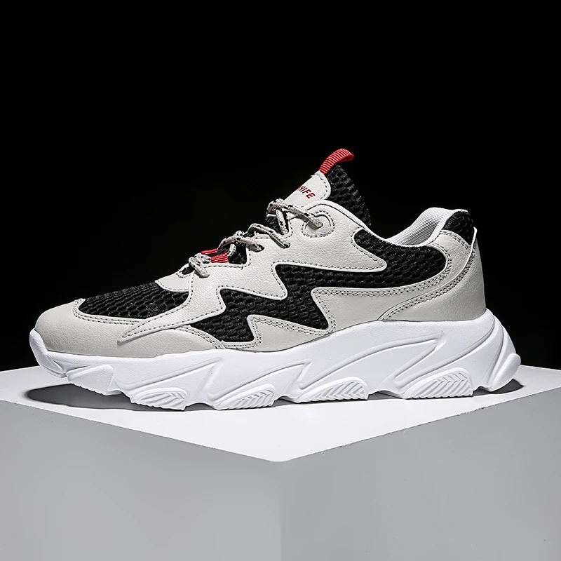 Кроссовки мужские сетчатые дышащие легкие на шнуровке Повседневная Удобная