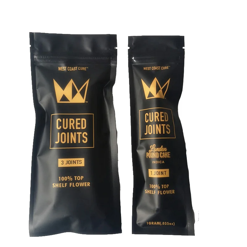

West Coast Cure 1PCS 3PCS CURED JOINTS BAG +PLASTIC TUBES Packaging 2020 Moonrock Preroll Pre-rolled Tube Packaging