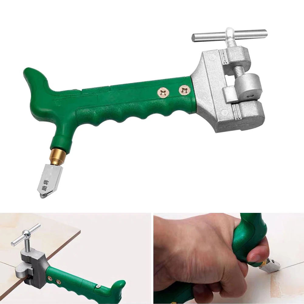 

2 in 1 Steel Cutting Head Durable Pro Glass Cutter Diamond Thick Ceramic Tile Push Knife Cutting Knife Tile Opener Kit