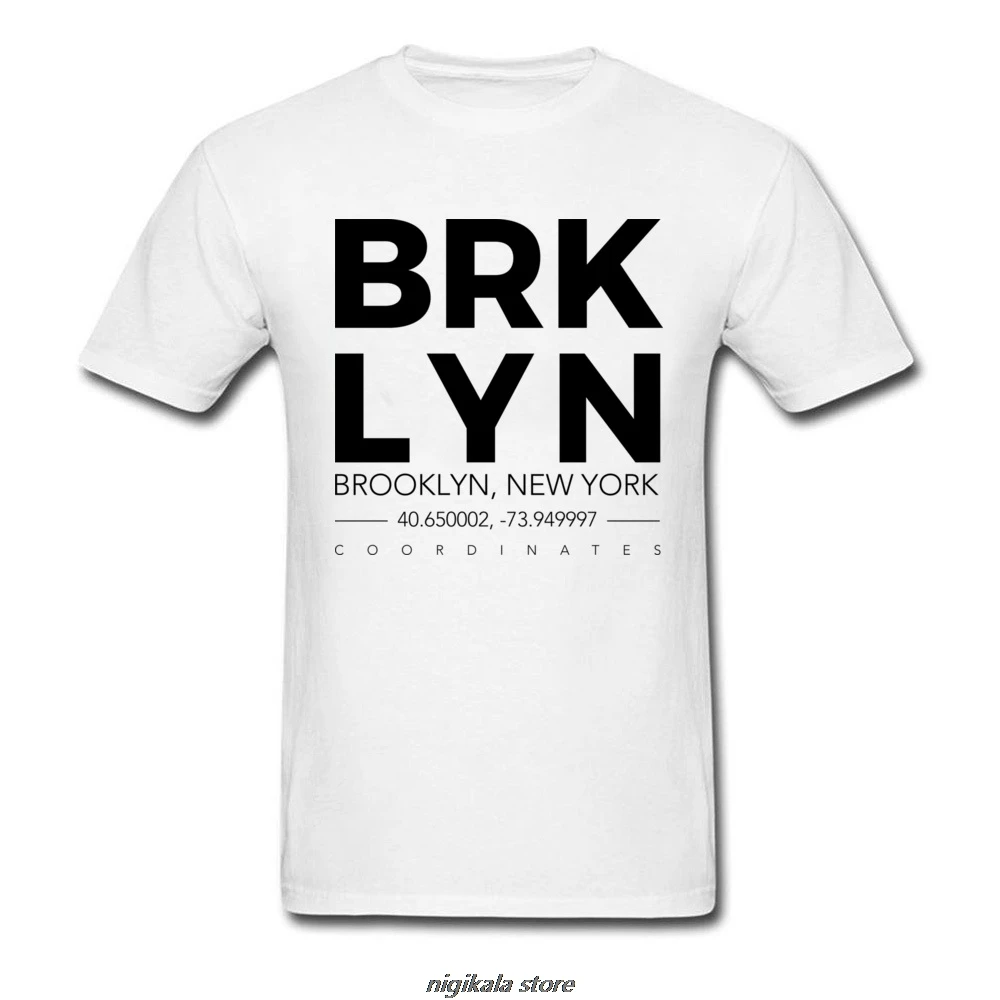 Футболка Brooklyn Design Мужская с коротким рукавом рубашка круглым вырезом 100% хлопок