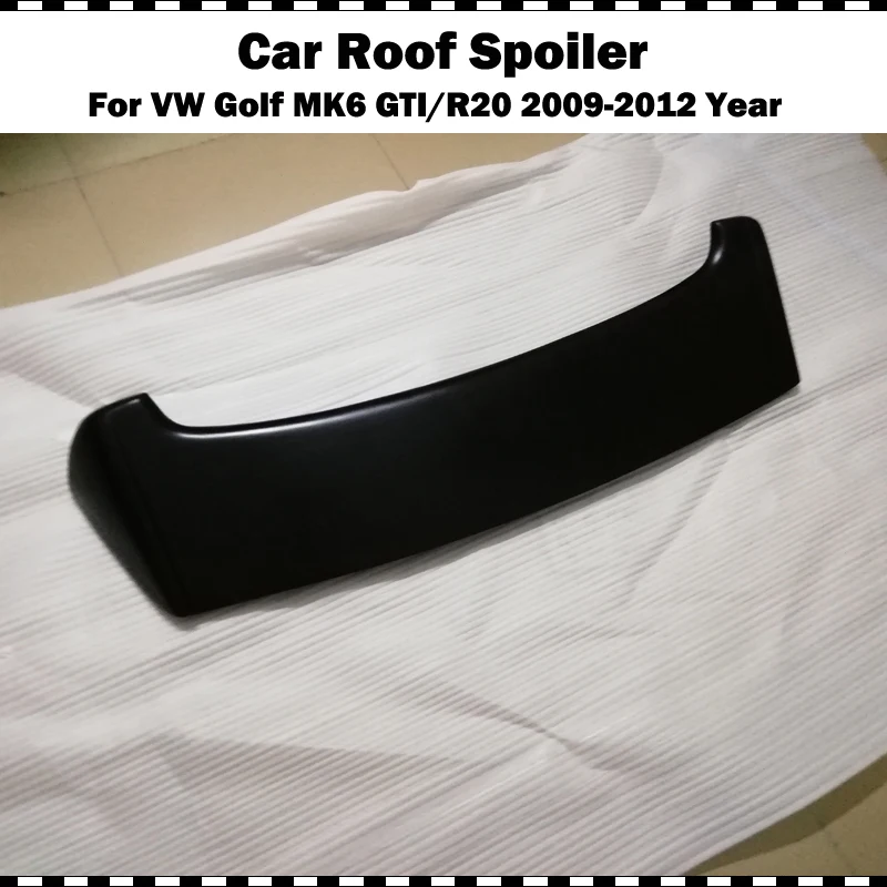 Волокно стекло задняя крыша споил для VW golf 6 2009-2012 MK6 GTI R20 FRP матовый черный Задний