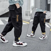 cool spring autumn thin casual pants boys kids trousers children clothing teenagers formal outdoor elastic waist high quality
