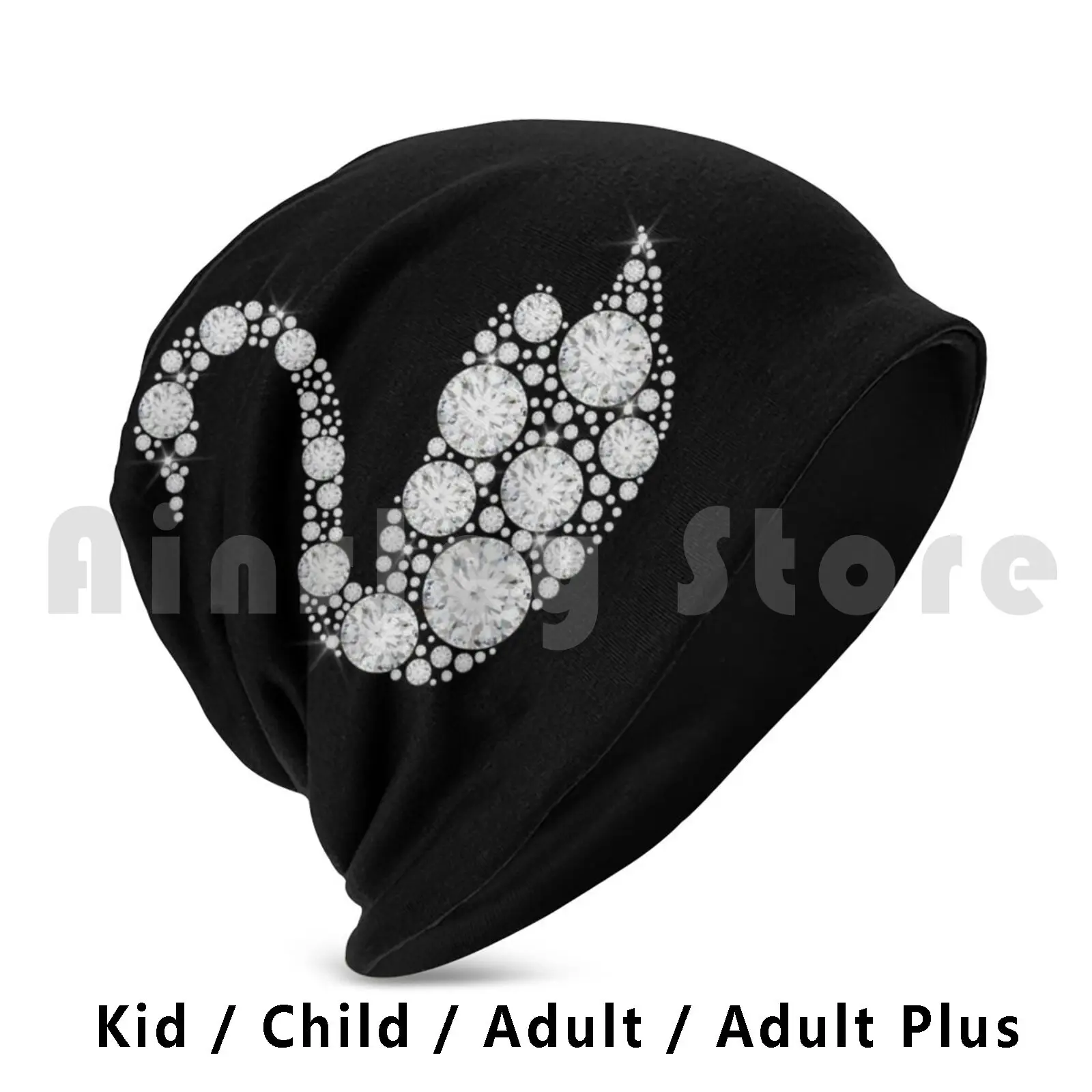 

Diamond Swan Beanies Knit Hat Hip Hop Swan Swans Bird Birds Swan Lake Lake Pond White Swan Feathers Royal