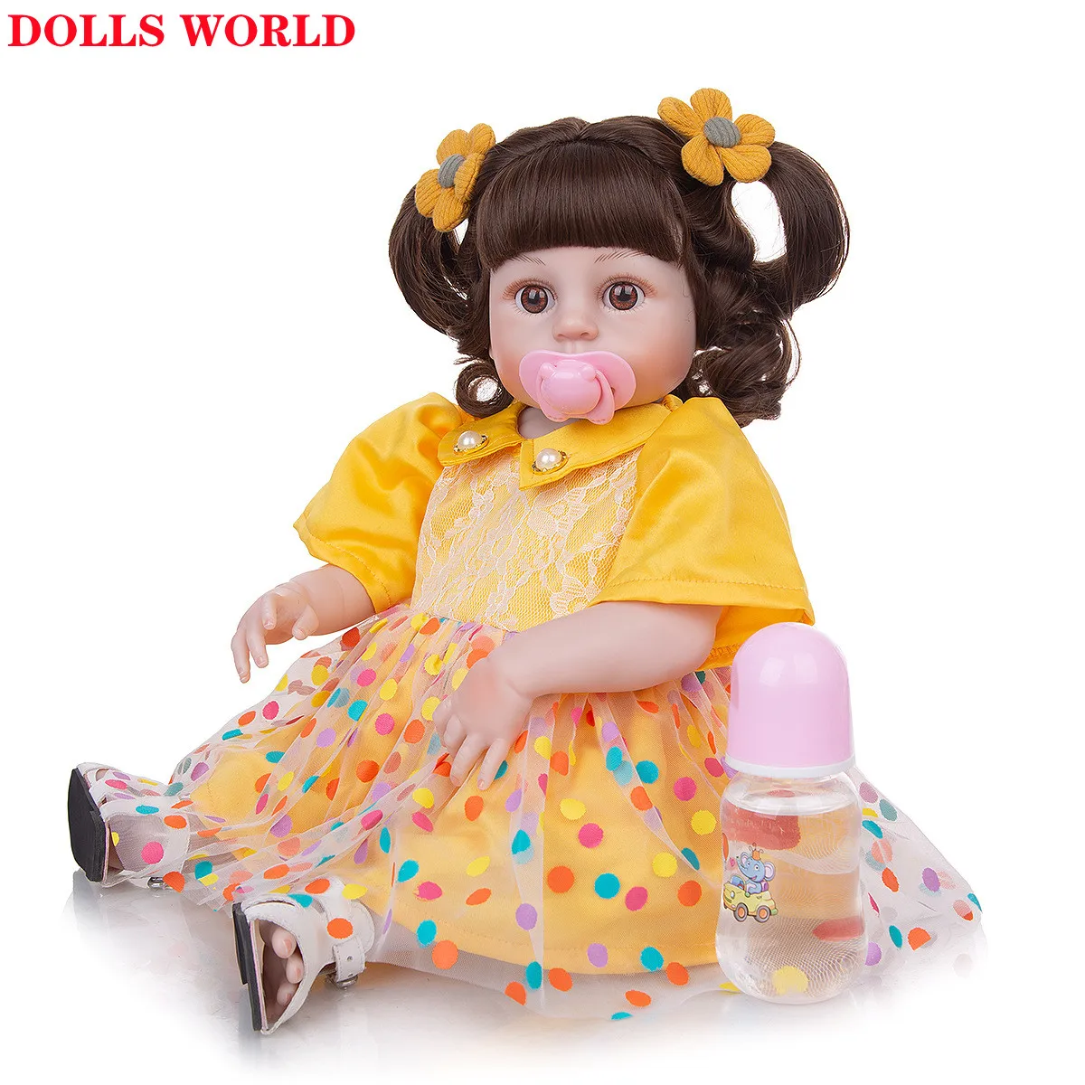 Очень мягкая и полноразмерная силиконовая кукла Beibei 49 см Новорожденный ребенок