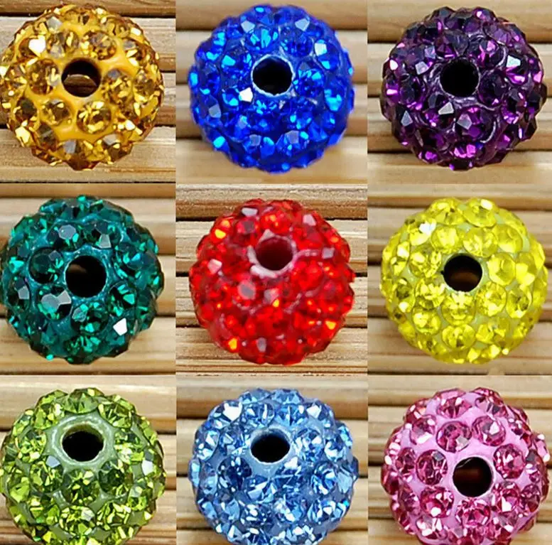 Trf535le Смешанные 12 мм 100 ⑤ упак. Белый Черный Кристалл хрустальные бусины gfh4
