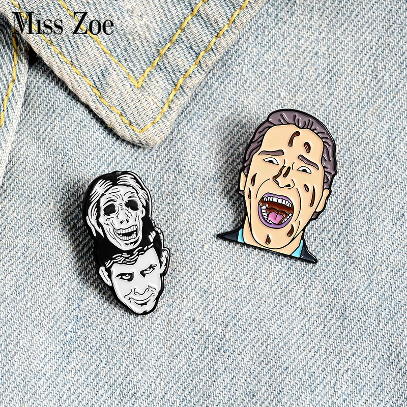 Классическая эмалированная брошь с изображением фильма персонализированные