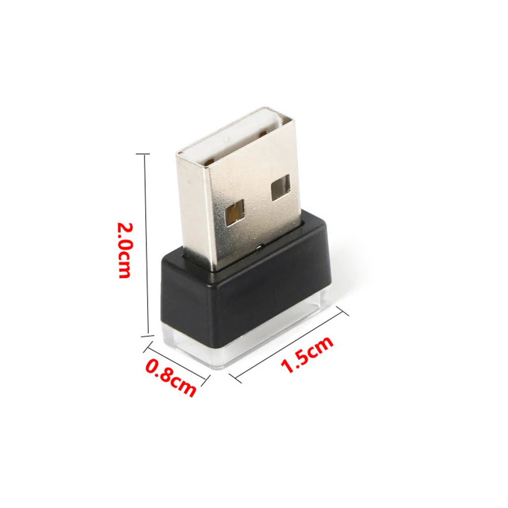 Портативный Автомобильный ножной светильник USB ночник для салона