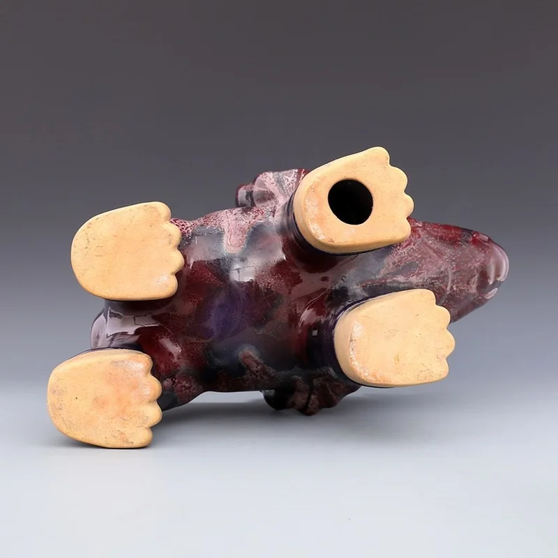 

Song Jun Kiln Kiln Baked Begonia Red Elephant Ornaments Antique Porcelain Antique Porcelain Old Objects Collection