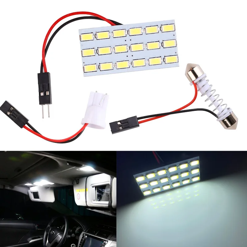 1 шт Автомобильные светодиодные панели крыша светильник 5630 18SMD 12V 3W доска Высокая