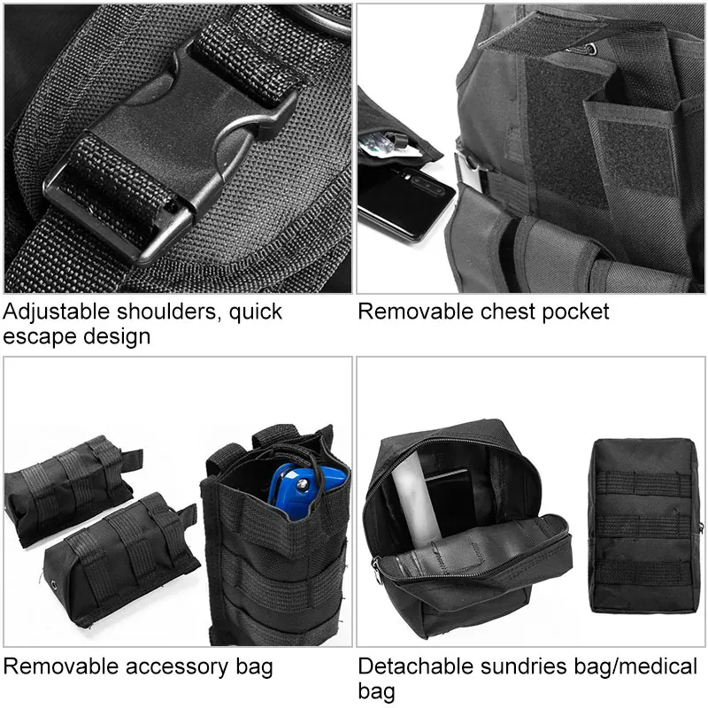 Военный Тактический Жилет Molle штурмовая Охота CS открытый Swat легкий жилет