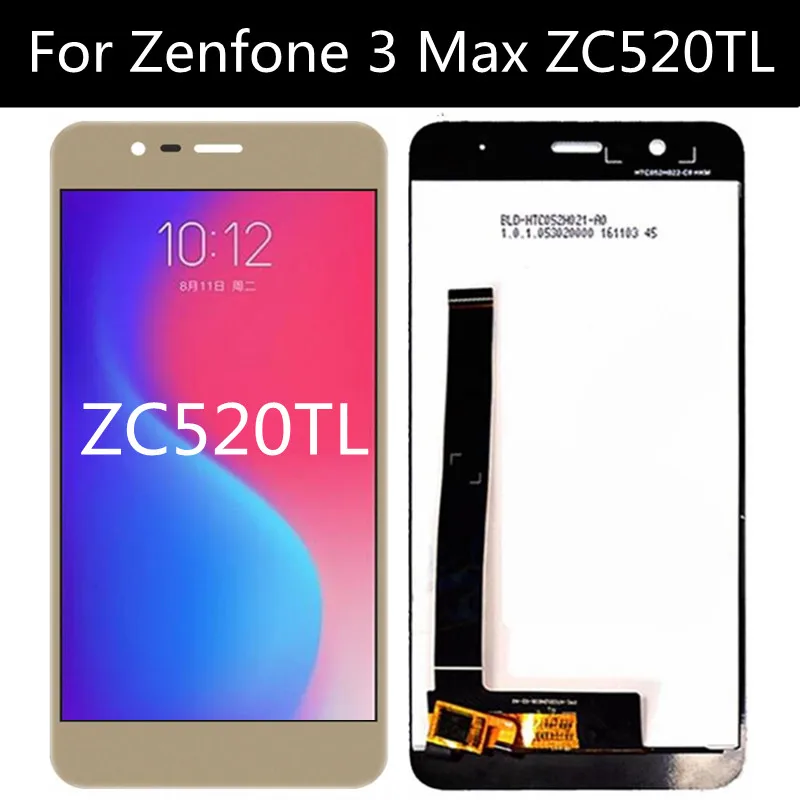 ЖК дисплей с сенсорным экраном и дигитайзером в сборе для Asus Zenfone 3 Max ZC520TL X008