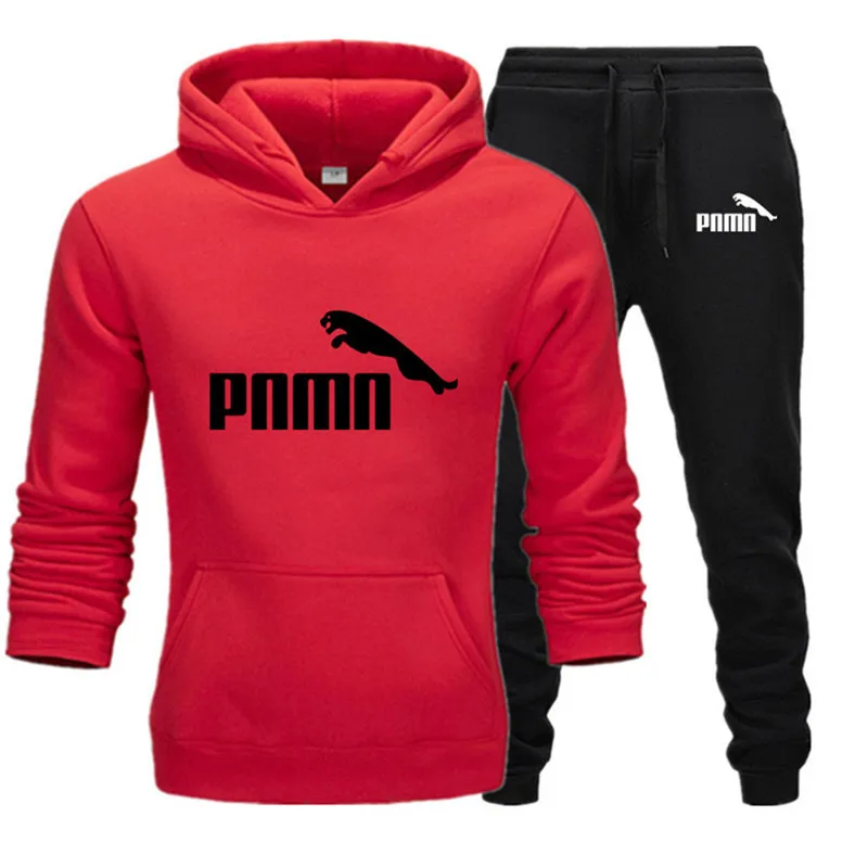 

Men Set Brand Pocket Hoodies+Pants Sets Tracksuit Men's Casual Slim Fit Sportswear Male Sweat Shirts Jogging Tracksuits Clothing