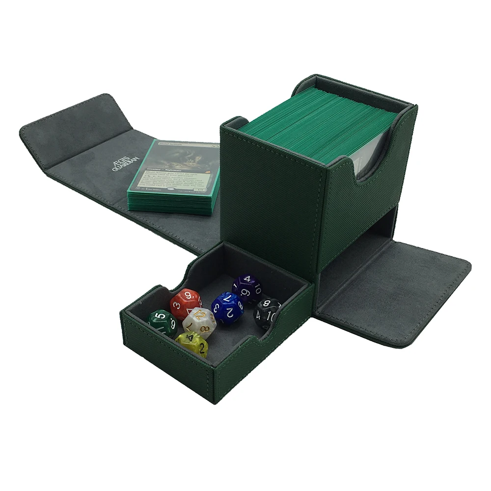 Чехол AEGIS GUARDIAN TCG для Magic/Pokemon/YuGiOh Card Box контейнер настольных игр атласная башня: 100 +