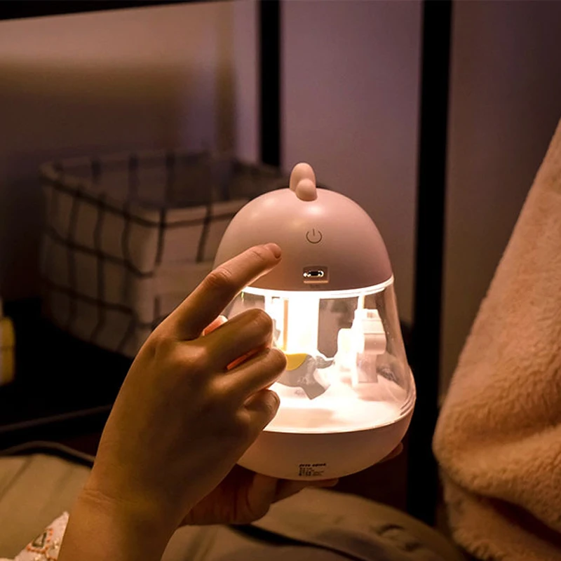 Carousel Music Night Light with USB Charging Press Sensor LED 7 Color Gradient Nursery Bedside Table Lamp Musical Kids Toys Gift | Дом и сад