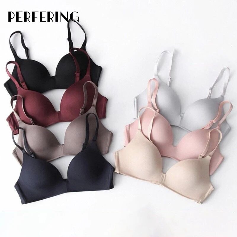 Женский бюстгальтер пуш-ап Perfering тонкий без косточек бесшовный черный B C 80 85 90 |