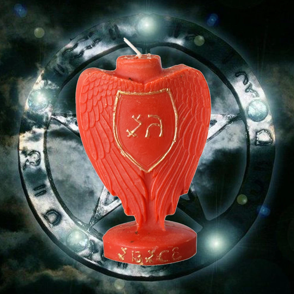 

Archangel magic candle Love wealth transformation luck candle Witch wishing candle Astrology Votive Western magic ritual candle