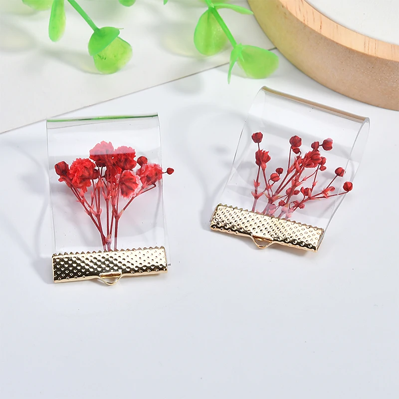 Ювелирные аксессуары сделай сам свежие и милые неувядающие сушеные цветы